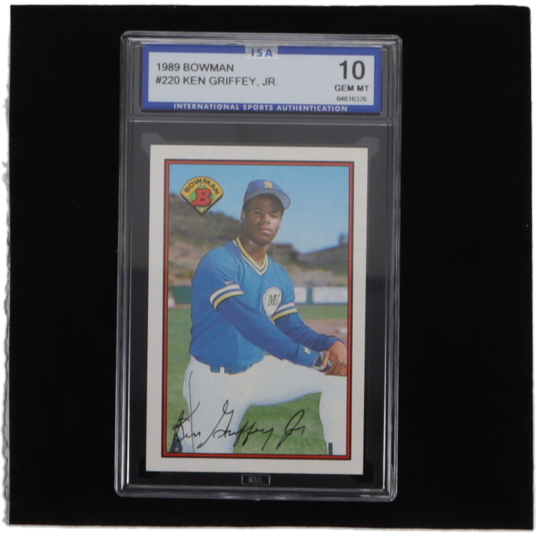 Ken Griffey Jr. 1989 Bowman #220 RC (ISA 10) at PristineAuction.com Ken Griffey Jr. 1989 Bowman #220 RC (ISA 10) at PristineAuction.com