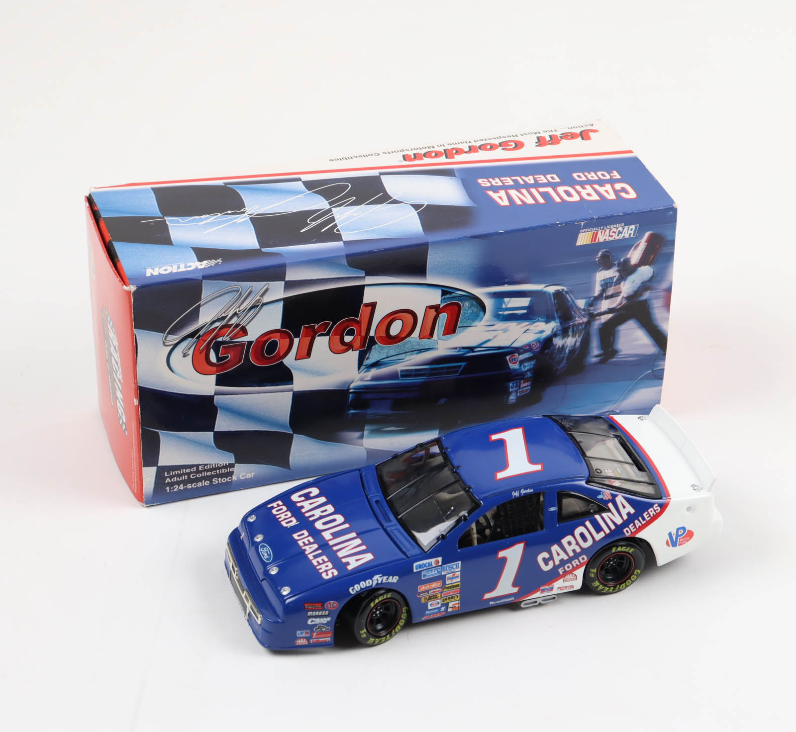 Jeff Gordon LE #1 Carolina Ford 1991 Ford 1:24 Diecast Car at PristineAuction.com Jeff Gordon LE #1 Carolina Ford 1991 Ford 1:24 Diecast Car at PristineAuction.com