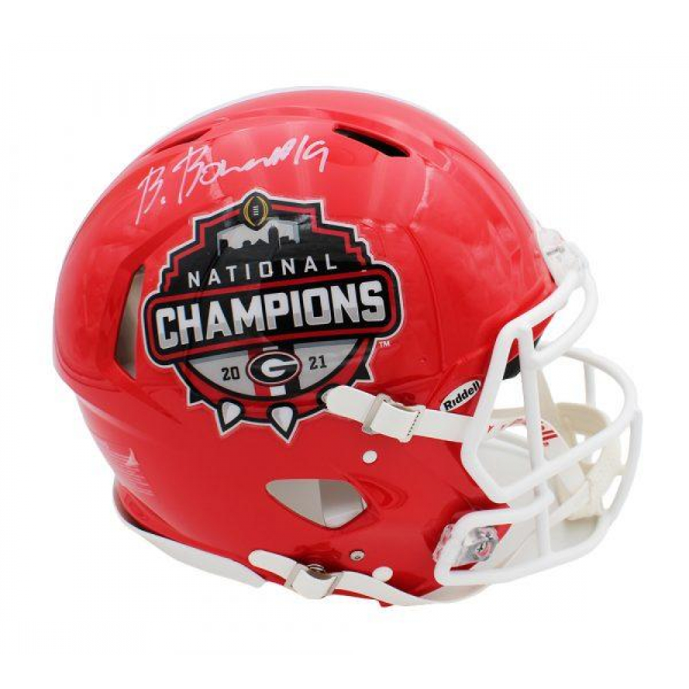 Brock Bowers Signed Bulldogs 2021 National Champions Authentic