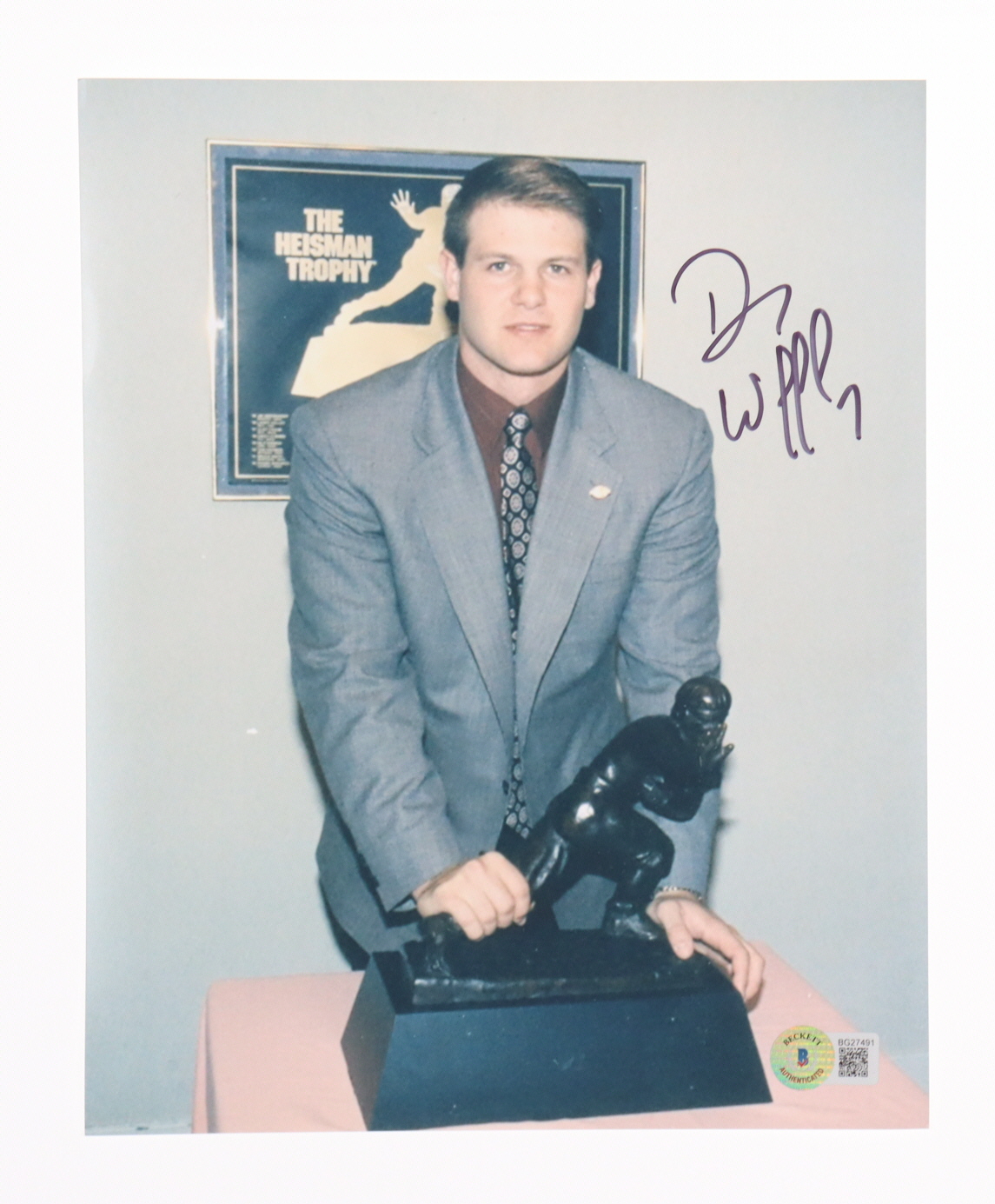 Danny Wuerffel Signed 8x10 Photo (Beckett) at PristineAuction.com Danny Wuerffel Signed 8x10 Photo (Beckett) at PristineAuction.com