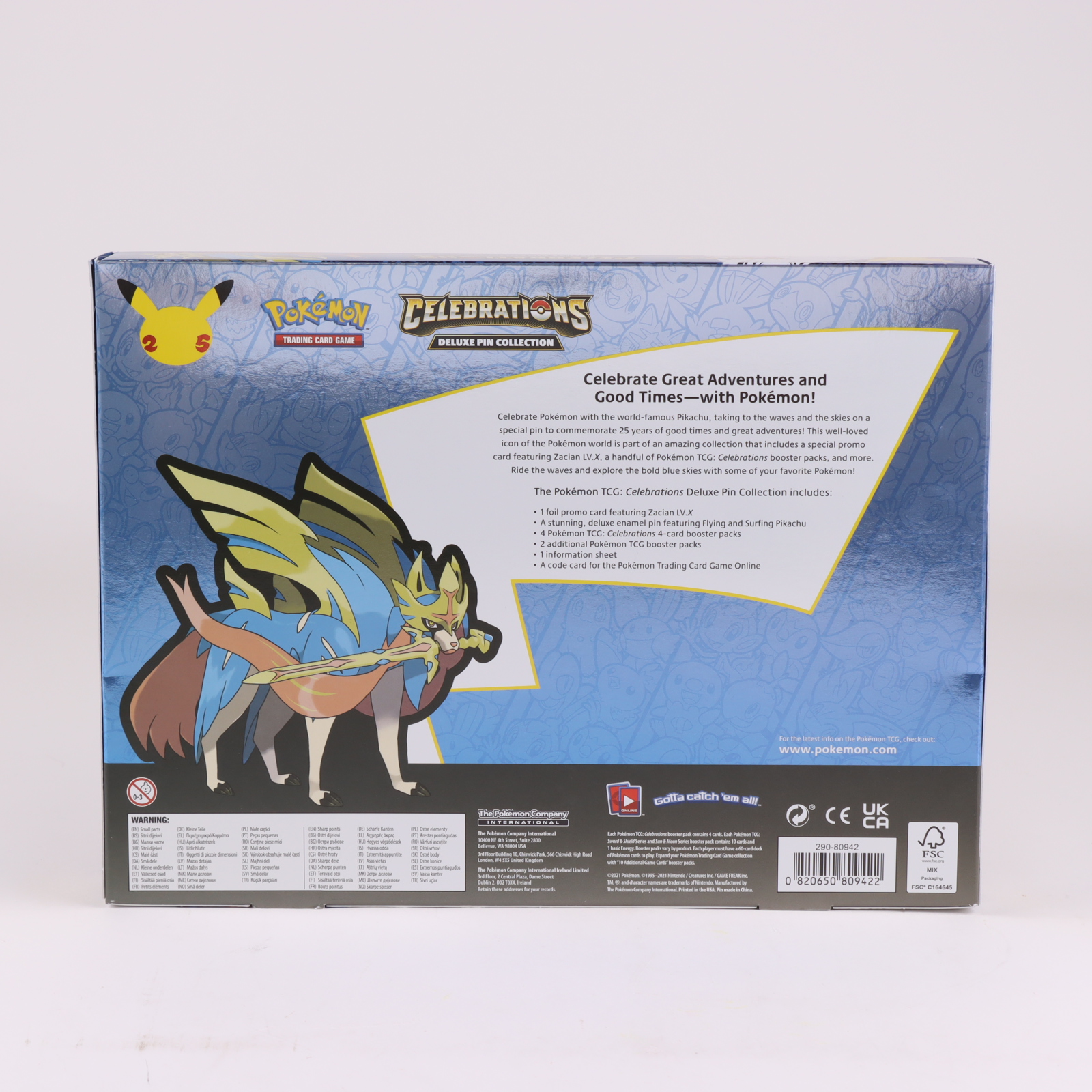 Pokemon TCG: Celebrations Collection Box with (4) Celebrations Packs & (2) Booster Packs at PristineAuction.com Pokemon TCG: Celebrations Collection Box with (4) Celebrations Packs & (2) Booster Packs at PristineAuction.com