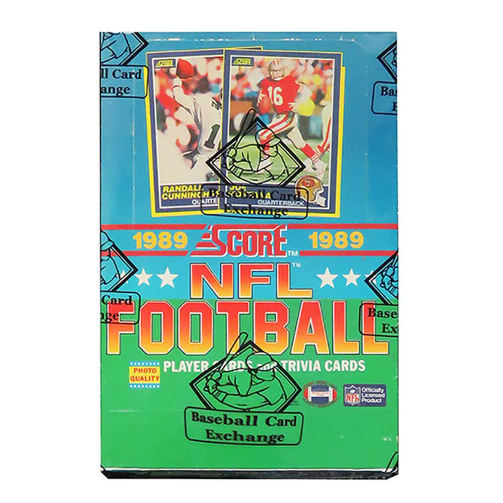 1989 Score Football Wax Box with (36) Packs (BBCE) Pristine Auction