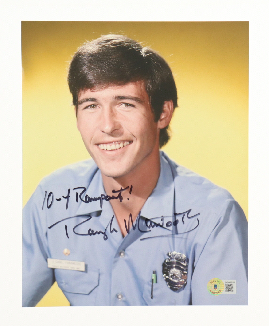 Randolph Mantooth Signed "Emergency" 8x10 Photo Inscribed "10-4 Rampant!" (Beckett) at PristineAuction.com Randolph Mantooth Signed "Emergency" 8x10 Photo Inscribed "10-4 Rampant!" (Beckett) at PristineAuction.com