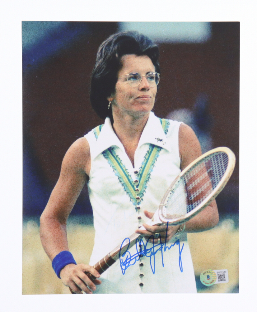 Billie Jean King Signed 8x10 Photo (Beckett) | Pristine Auction