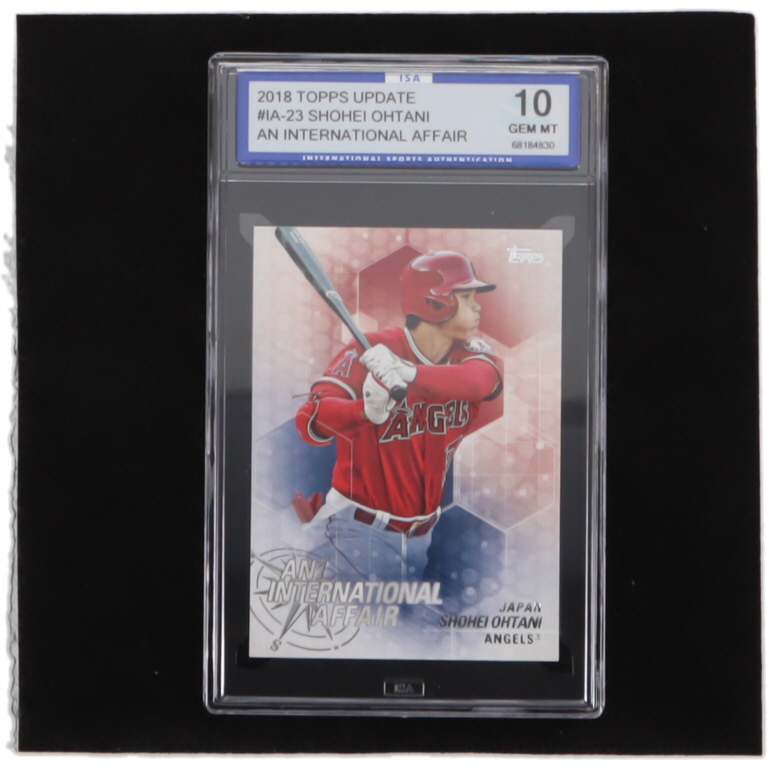 Shohei Ohtani 2018 Topps Update An International Affair #IASO RC (ISA 10) at PristineAuction.com Shohei Ohtani 2018 Topps Update An International Affair #IASO RC (ISA 10) at PristineAuction.com