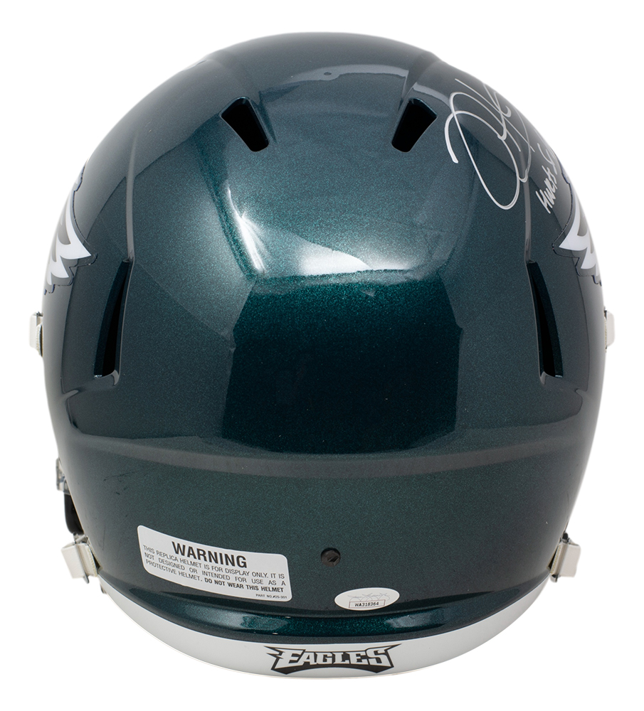 Jalen Hurts Signed Eagles Full-Size Speed Helmet Inscribed "Hurts So Good" (JSA) at PristineAuction.com Jalen Hurts Signed Eagles Full-Size Speed Helmet Inscribed "Hurts So Good" (JSA) at PristineAuction.com