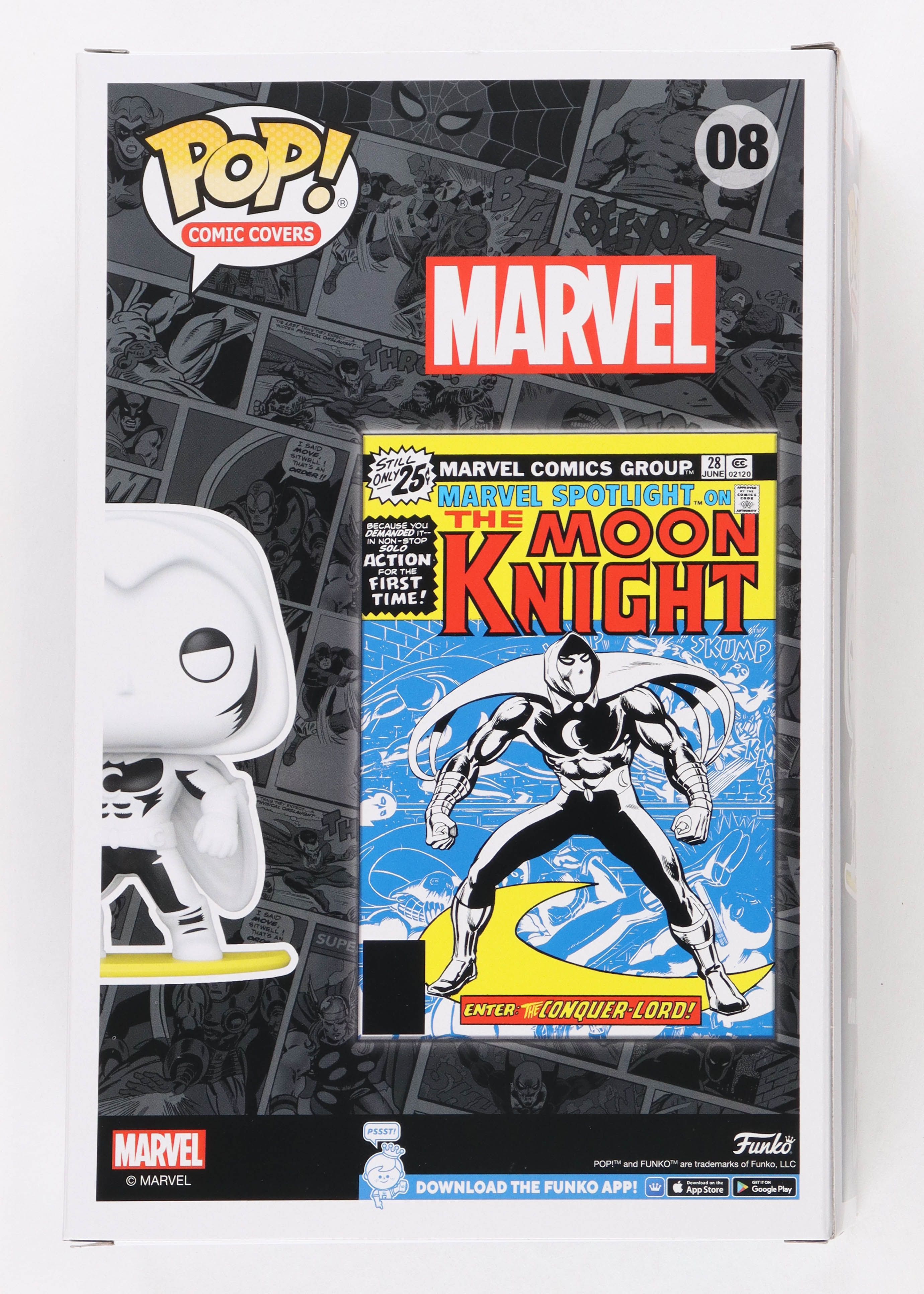 Marvel "Moon Knight" #08 Funko Pop! Comic Covers Vinyl Figure at PristineAuction.com Marvel "Moon Knight" #08 Funko Pop! Comic Covers Vinyl Figure at PristineAuction.com