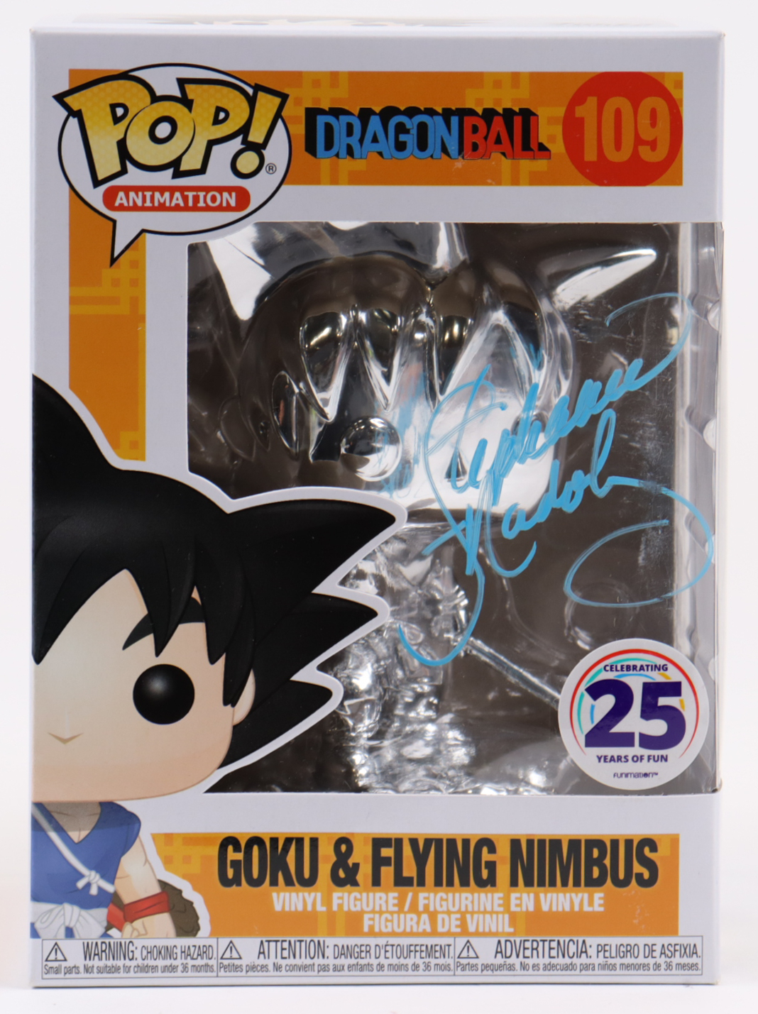 Stephanie Nadolny Signed "Dragon Ball" #109 Goku & Flying Nimbus Funko Pop! Vinyl Figure (JSA) at PristineAuction.com Stephanie Nadolny Signed "Dragon Ball" #109 Goku & Flying Nimbus Funko Pop! Vinyl Figure (JSA) at PristineAuction.com