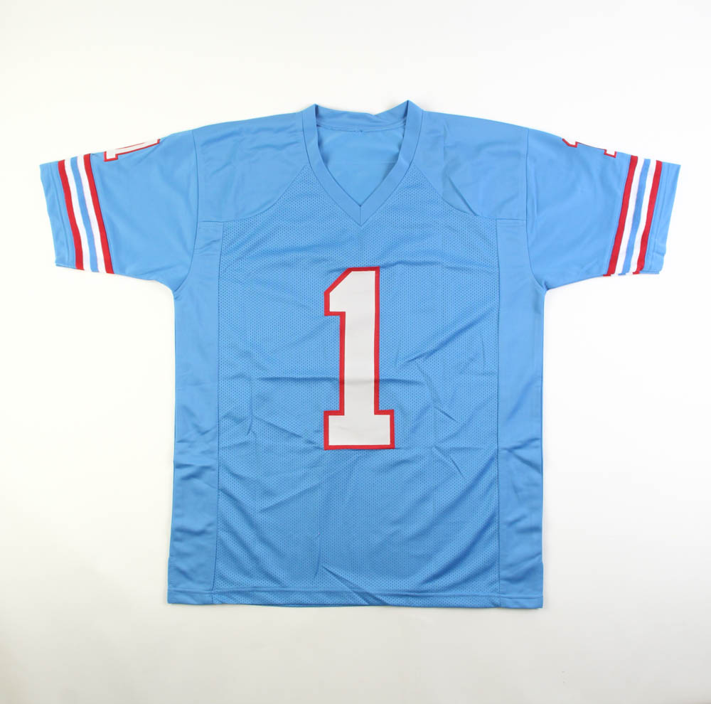Warren Moon Signed Jersey Inscribed "HOF 06" (JSA) at PristineAuction.com Warren Moon Signed Jersey Inscribed "HOF 06" (JSA) at PristineAuction.com
