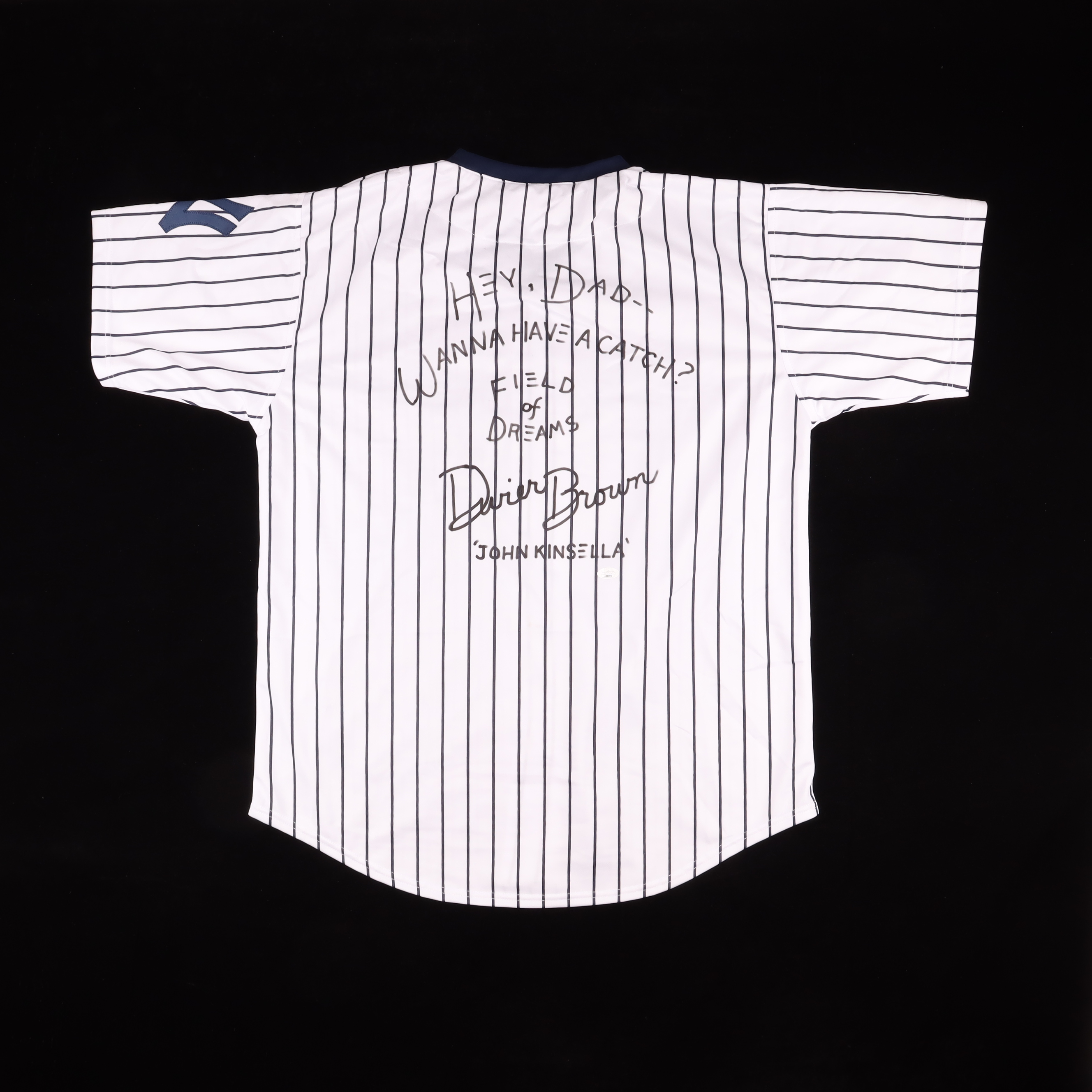 Dwier Brown Signed Jersey Inscribed "Hey, Dad-Wanna Have A Catch?", "Field of Dreams" & "John Kinsella" (JSA) at PristineAuction.com Dwier Brown Signed Jersey Inscribed "Hey, Dad-Wanna Have A Catch?", "Field of Dreams" & "John Kinsella" (JSA) at PristineAuction.com