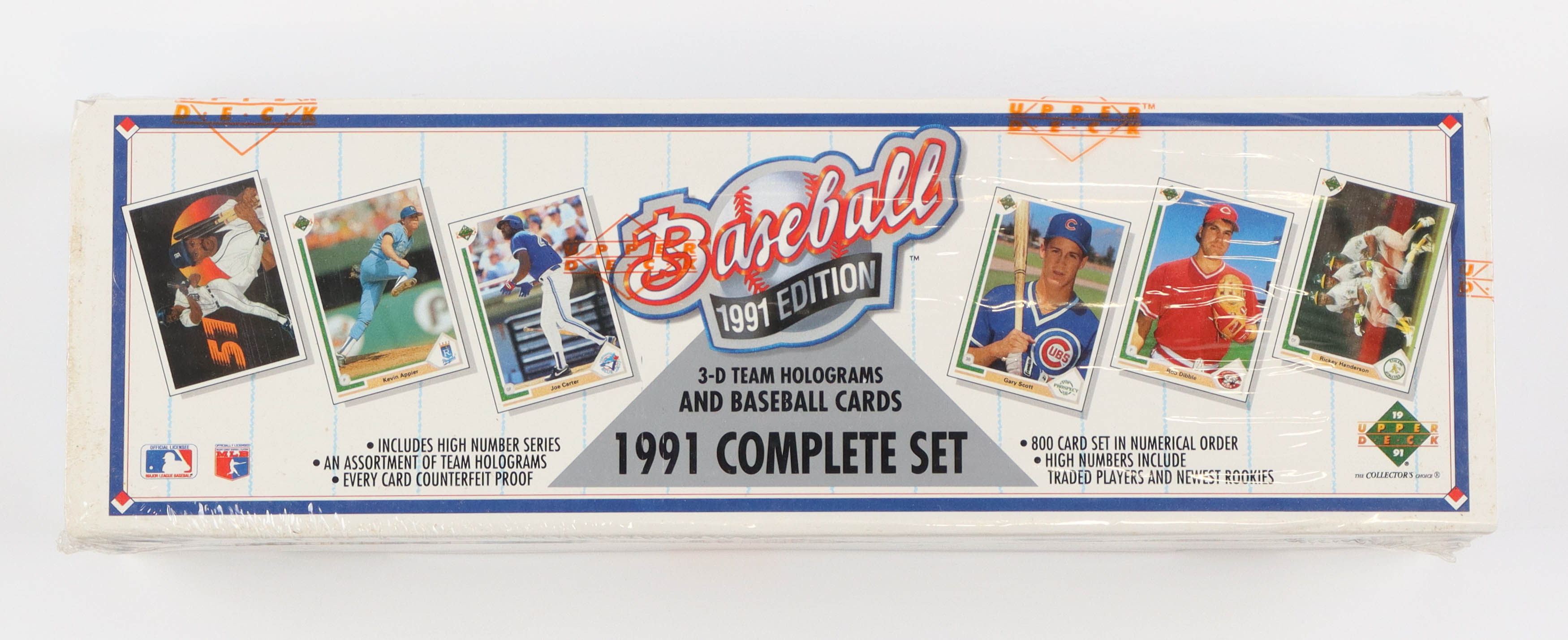 1991 Upper Deck Baseball Complete Set of (800) Cards with Chipper Jones #55 RC, Mike Mussina #65 RC, Jeff Bagwell #755 RC, Ken Griffey Jr. #555 at PristineAuction.com 1991 Upper Deck Baseball Complete Set of (800) Cards with Chipper Jones #55 RC, Mike Mussina #65 RC, Jeff Bagwell #755 RC, Ken Griffey Jr. #555 at PristineAuction.com