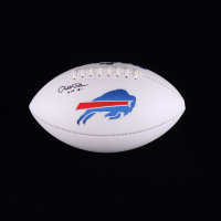 Bill Polian Signed Bills Logo Football Inscribed "HOF 15'"(Beckett) at PristineAuction.com