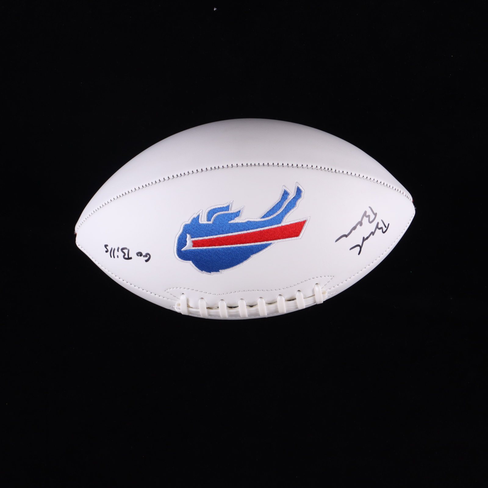 Brandon Beane Signed Bills Logo Football Inscribed "Go Bills"(Beckett) at PristineAuction.com Brandon Beane Signed Bills Logo Football Inscribed "Go Bills"(Beckett) at PristineAuction.com
