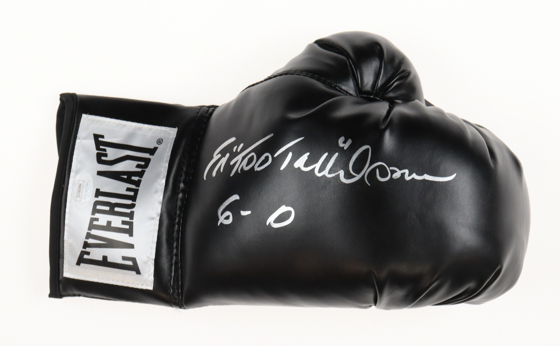 Ed "Too Tall" Jones Signed Everlast Boxing Glove Inscribed "6-0" (JSA) at PristineAuction.com Ed "Too Tall" Jones Signed Everlast Boxing Glove Inscribed "6-0" (JSA) at PristineAuction.com