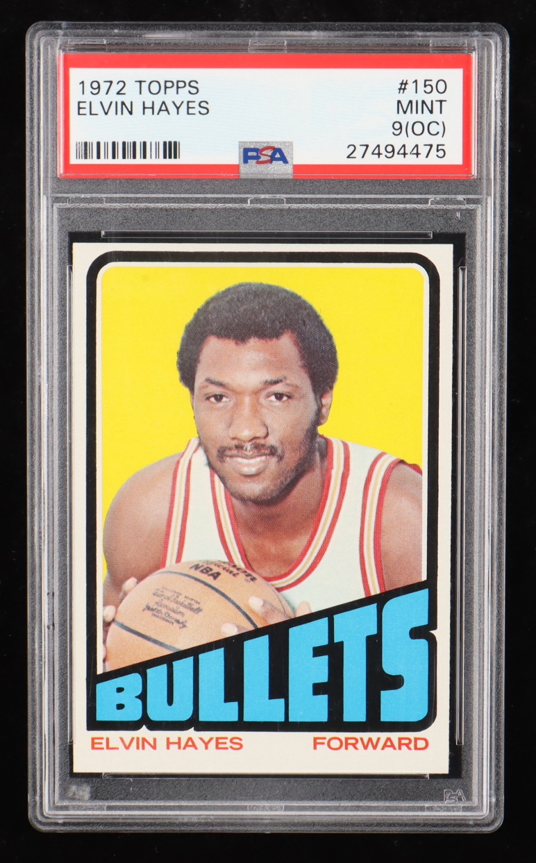 Elvin Hayes 1972-73 Topps #150 (PSA 9) (OC) at PristineAuction.com Elvin Hayes 1972-73 Topps #150 (PSA 9) (OC) at PristineAuction.com