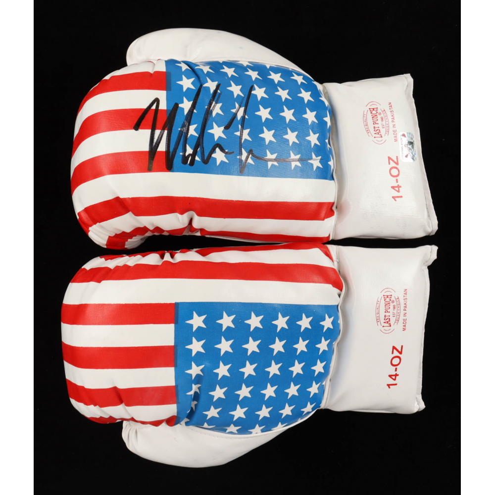 Set of (2) Mike Tyson Signed USA Last Punch Boxing Gloves (Tyson