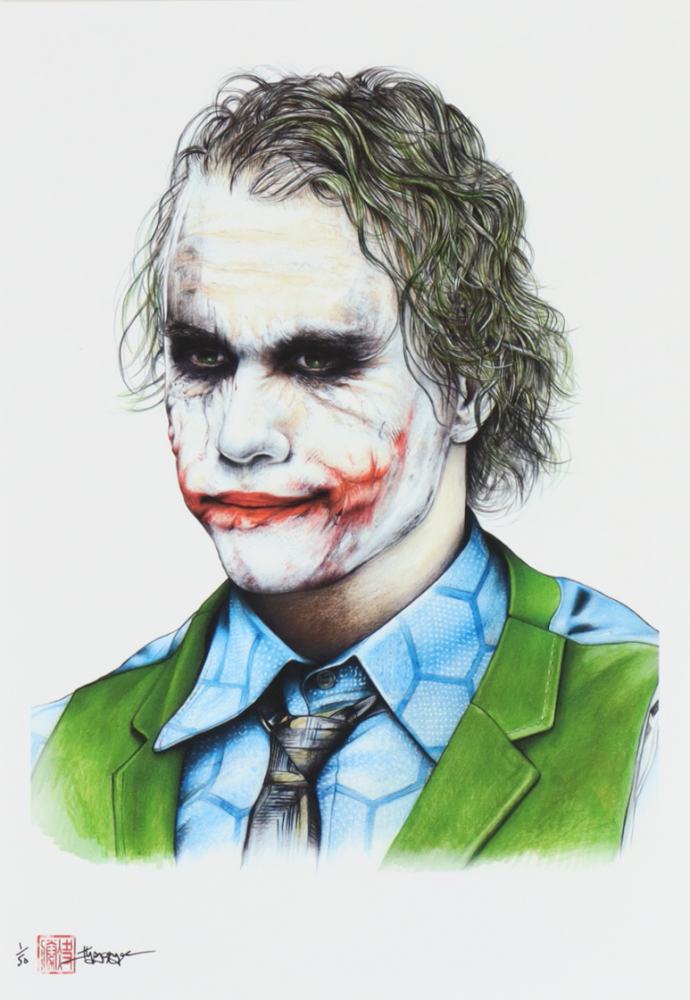 Figurine Joker Heath Ledger 15 Cm - PVC, Accessoires Interchangeables, Décoration Bureau Ou Collection