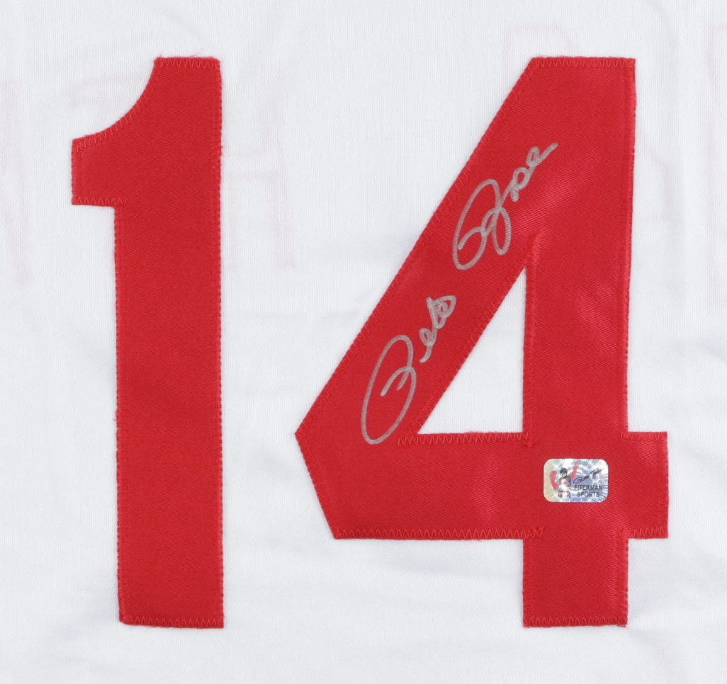 Pete Rose Signed Jersey (Rose) at PristineAuction.com Pete Rose Signed Jersey (Rose) at PristineAuction.com