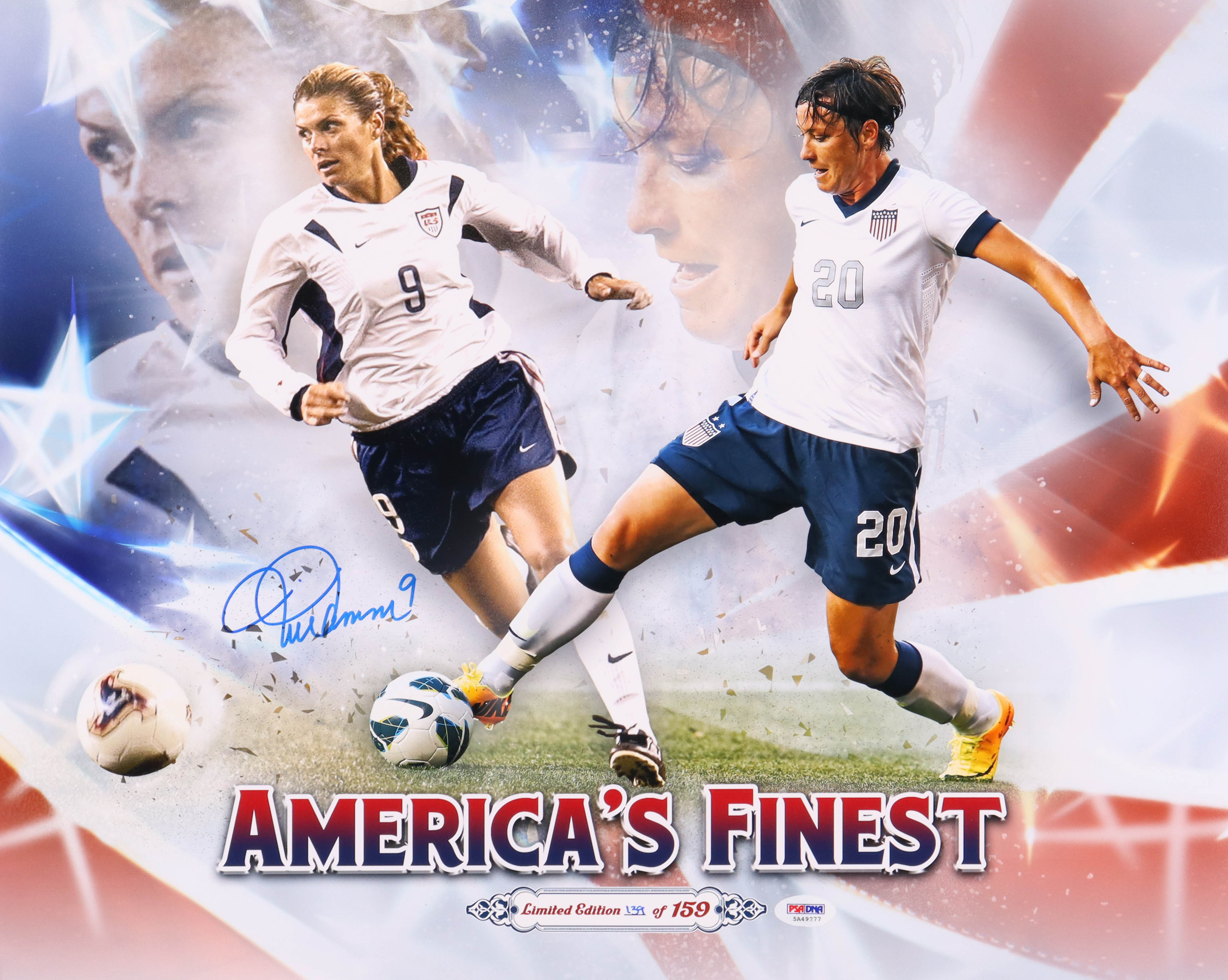 Mia Hamm Signed "America's Finest" LE 16x20 Photo (PSA) | Pristine Auction