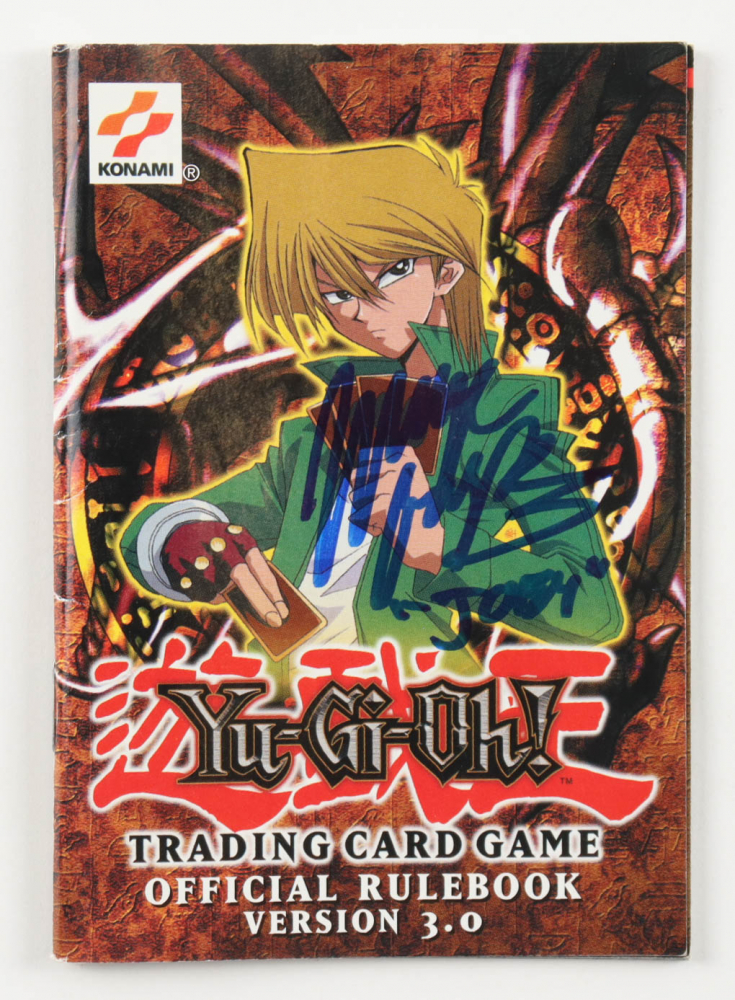 Wayne Grayson Signed "YuGiOh!" Trading Card Game Official Rulebook