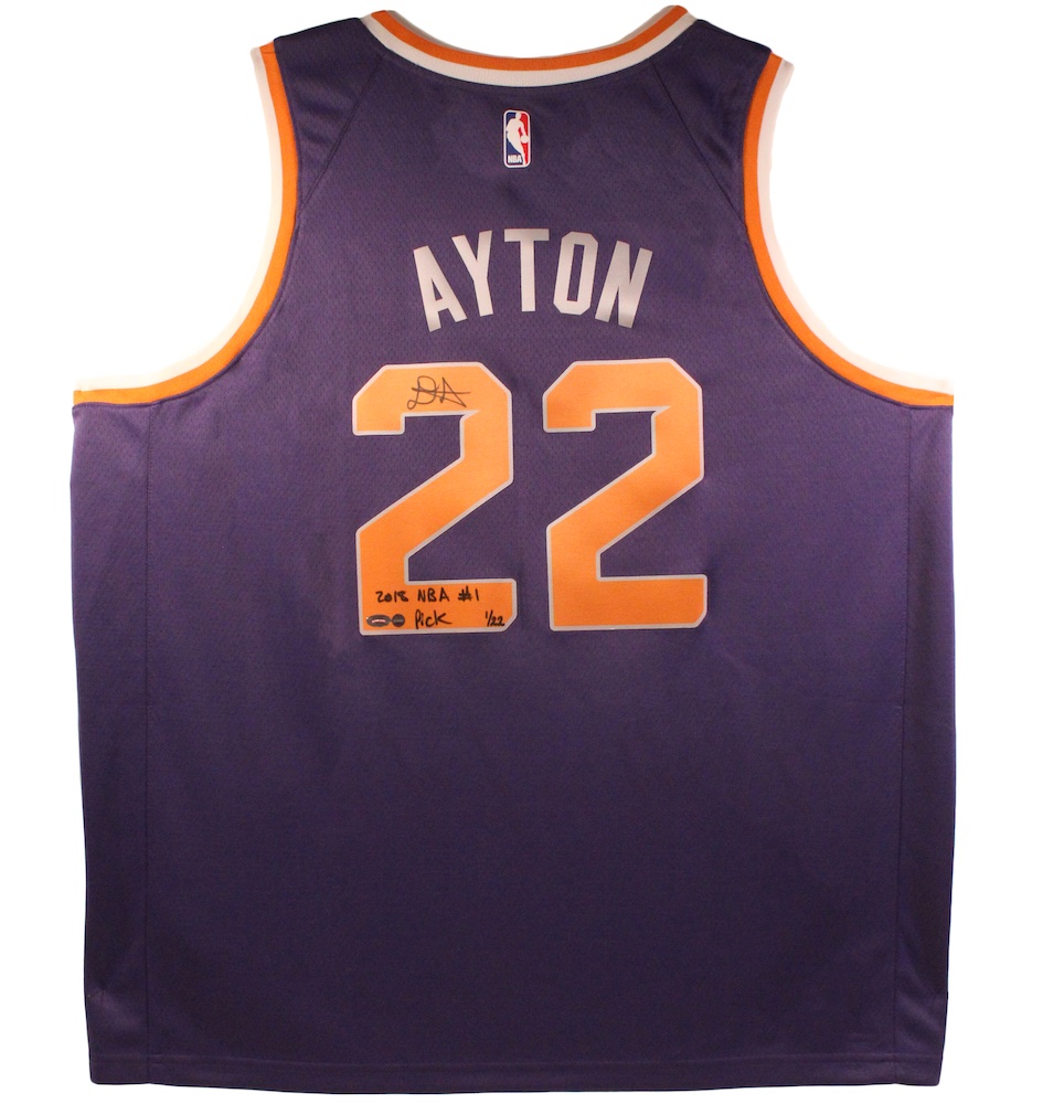 Deandre Ayton Signed LE Suns Jersey Inscribed "2018 NBA #1 Pick" (Game Day & Steiner) at PristineAuction.com Deandre Ayton Signed LE Suns Jersey Inscribed "2018 NBA #1 Pick" (Game Day & Steiner) at PristineAuction.com