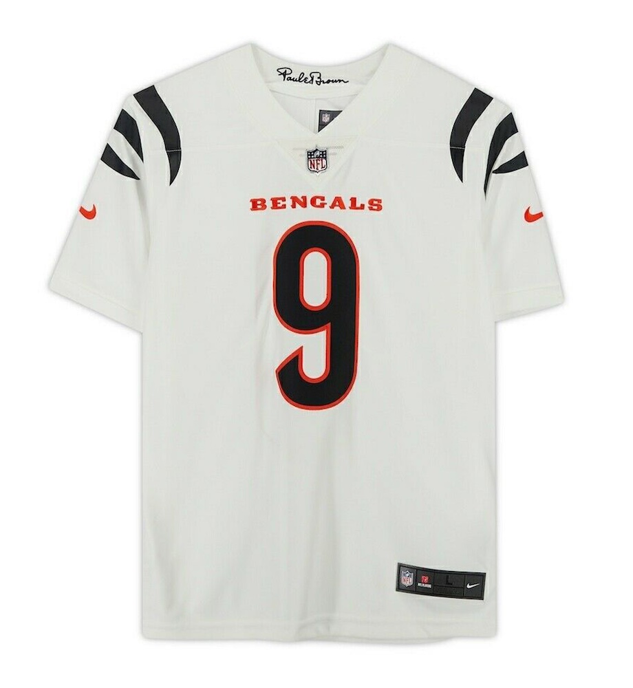 Joe Burrow Signed Bengals Jersey Inscribed "2020 #1 Pick" (Fanatics) at PristineAuction.com Joe Burrow Signed Bengals Jersey Inscribed "2020 #1 Pick" (Fanatics) at PristineAuction.com