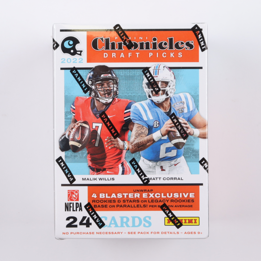 2022 Panini Chronicles Draft Picks Football Blaster Box With 6 Packs 2022 Panini Chronicles Draft Picks Football Blaster Box With 6 Packs