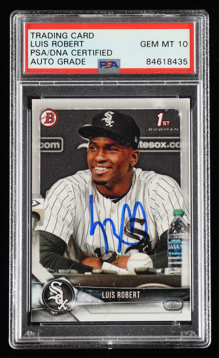 Luis Robert Signed 2018 Bowman Prospects #BP21 (PSA) at PristineAuction.com Luis Robert Signed 2018 Bowman Prospects #BP21 (PSA) at PristineAuction.com