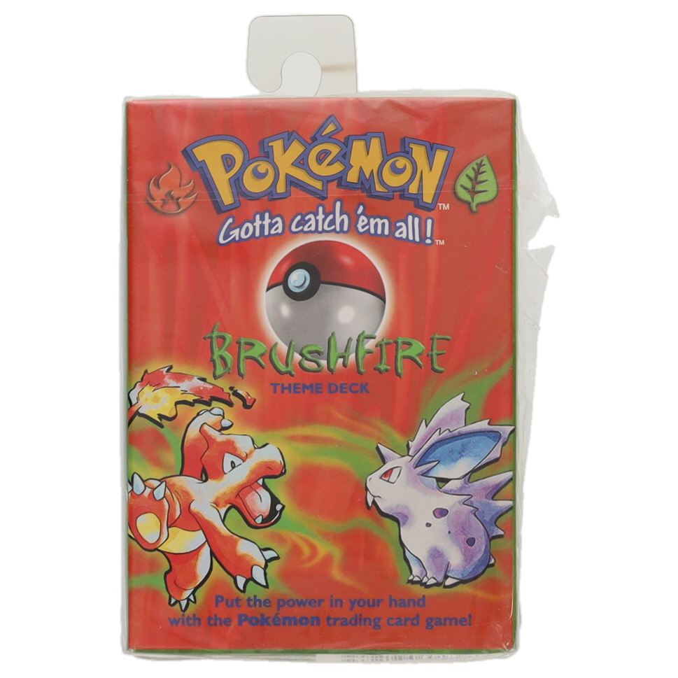 1999 Pokemon TCG: Brushfire Theme Deck with (60) Cards at PristineAuction.com 1999 Pokemon TCG: Brushfire Theme Deck with (60) Cards at PristineAuction.com
