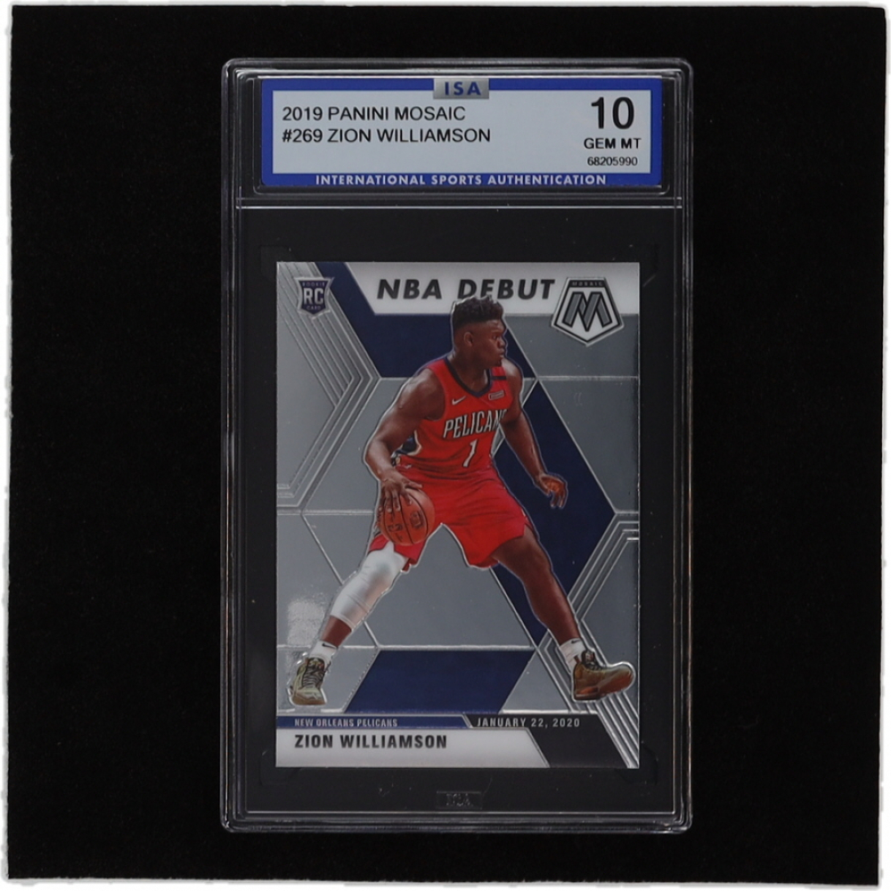 Zion Williamson 2019-20 Panini Mosaic #269 RC (ISA 10) | Pristine Auction