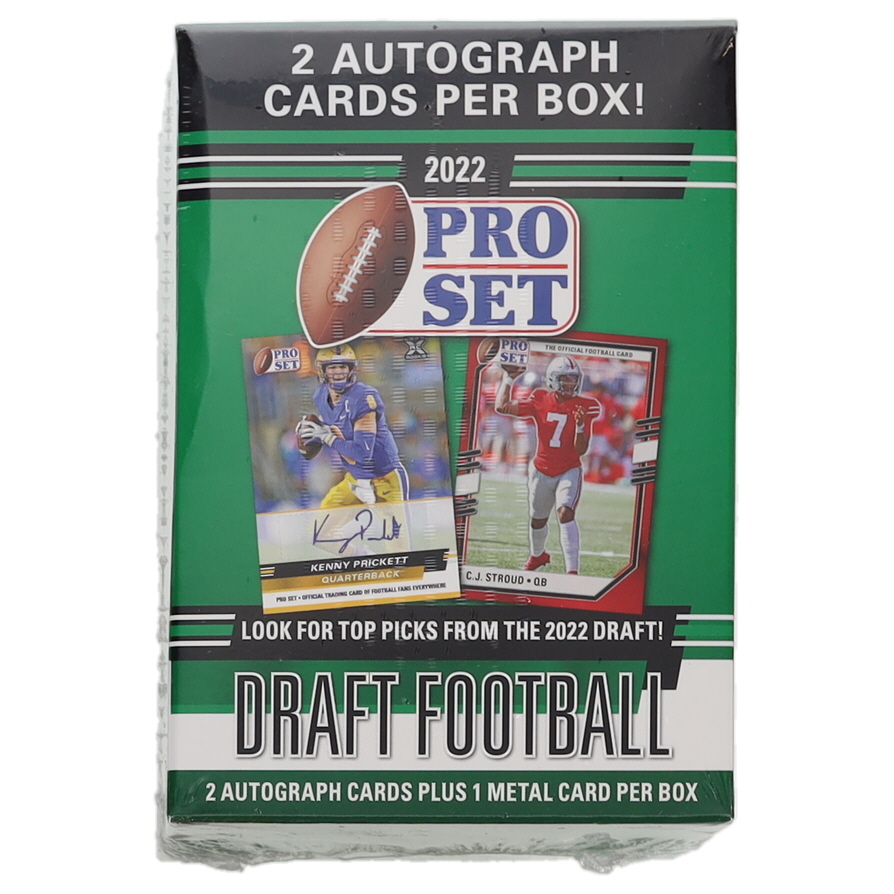 2022 Leaf Pro Set Draft Football Blaster Box with (10) Cards at PristineAuction.com 2022 Leaf Pro Set Draft Football Blaster Box with (10) Cards at PristineAuction.com