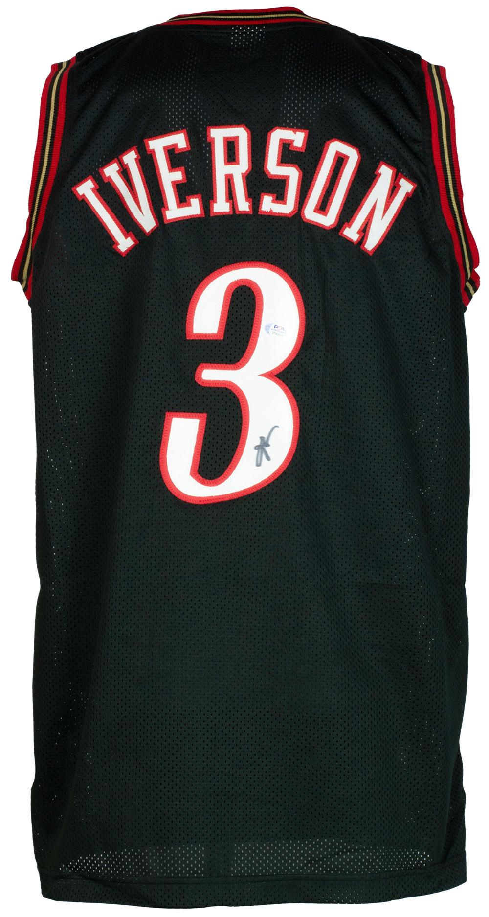 Allen Iverson Signed Jersey (PSA) at PristineAuction.com Allen Iverson Signed Jersey (PSA) at PristineAuction.com