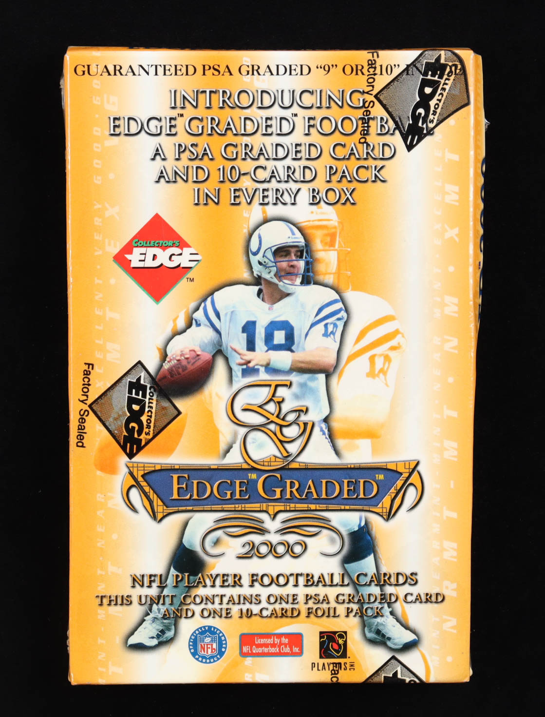 2000 Collector's Edge Edge Graded Football Box with (1) PSA Graded Card at PristineAuction.com 2000 Collector's Edge Edge Graded Football Box with (1) PSA Graded Card at PristineAuction.com