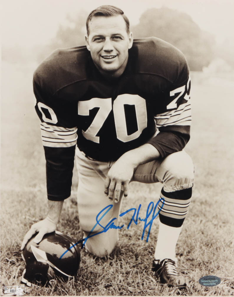 Sam Huff Signed Redskins 8x10 Photo (Schwartz) at PristineAuction.com Sam Huff Signed Redskins 8x10 Photo (Schwartz) at PristineAuction.com