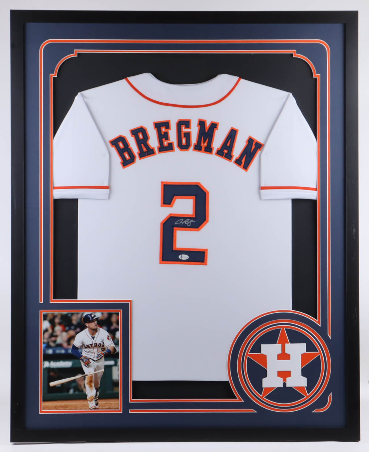 Alex Bregman Signed Custom Framed Jersey Display (Beckett) at PristineAuction.com Alex Bregman Signed Custom Framed Jersey Display (Beckett) at PristineAuction.com