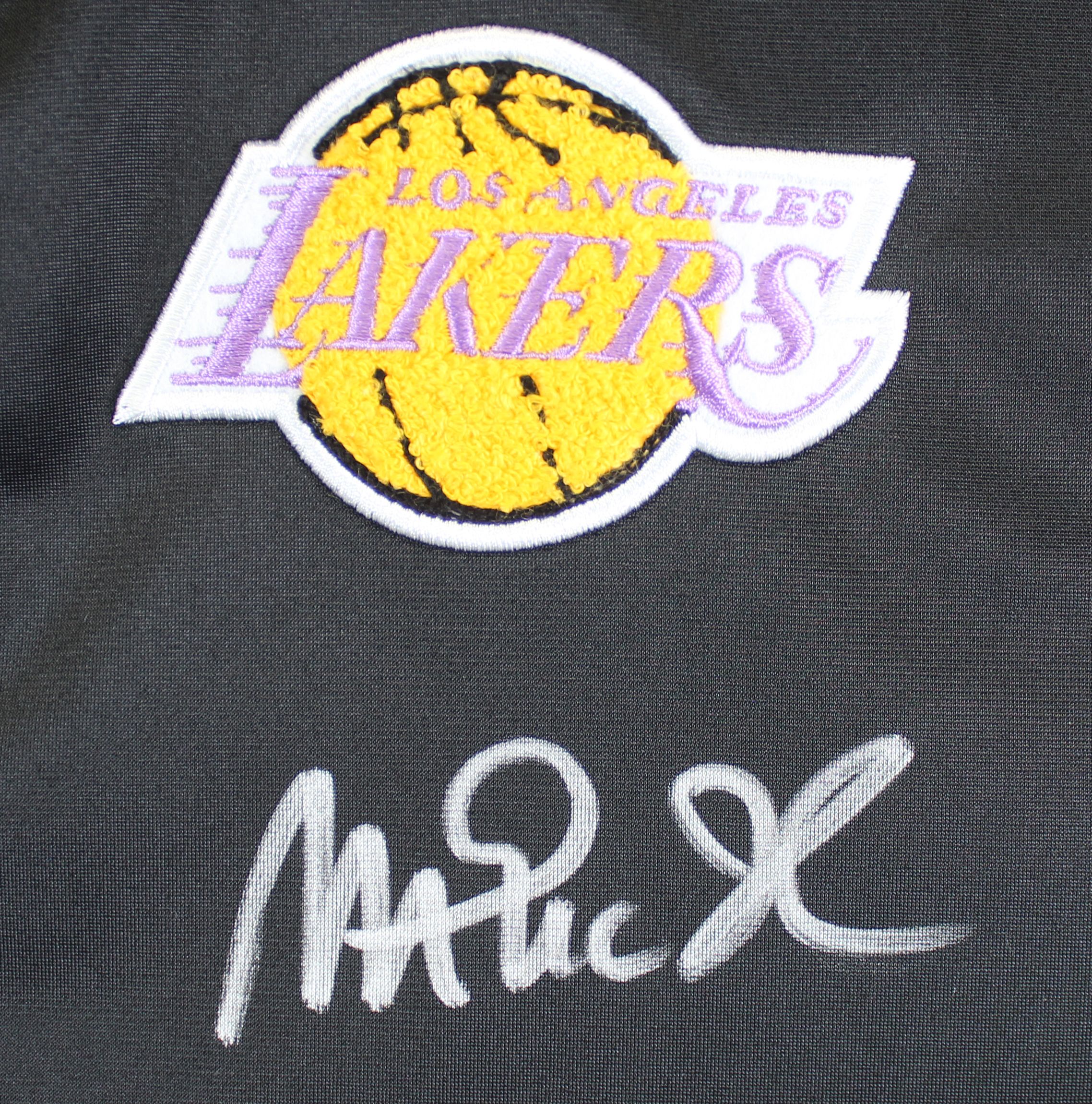 Magic Johnson Signed Mitchell & Ness Lakers Warm-Up Jacket (Beckett) at PristineAuction.com Magic Johnson Signed Mitchell & Ness Lakers Warm-Up Jacket (Beckett) at PristineAuction.com