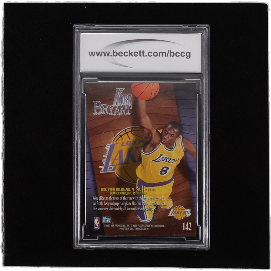 Kobe Bryant 1996-97 Z-Force #142 RC (BCCG 10) at PristineAuction.com Kobe Bryant 1996-97 Z-Force #142 RC (BCCG 10) at PristineAuction.com