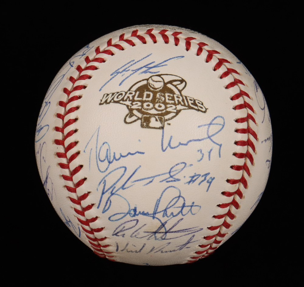 2002 Giants World Series Baseball Team-Signed by (28) with Dusty Baker ...