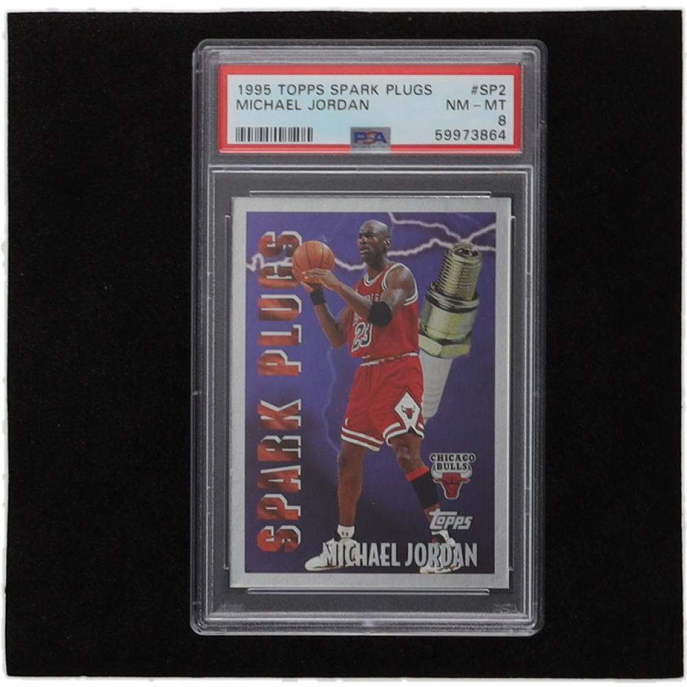 Michael Jordan 199596 Topps Spark Plugs SP2 (PSA 8) Pristine Auction