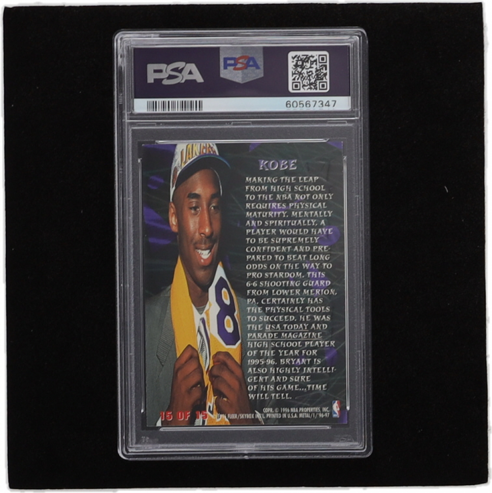 Kobe Bryant 1996-97 Metal Metal Edge #15 RC (PSA 7) | Pristine Auction