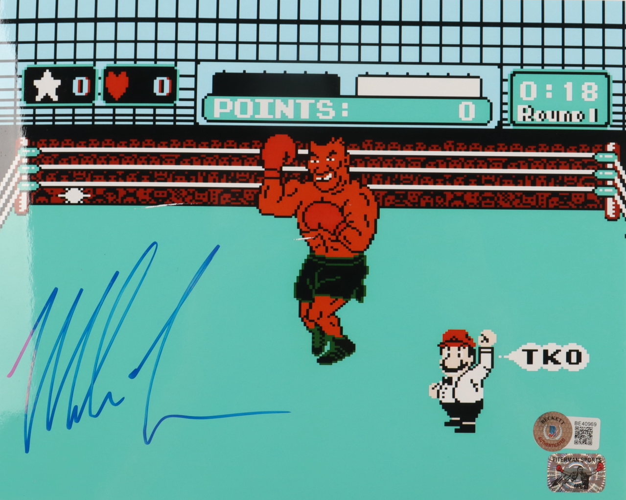 Mike Tyson Signed "Nintendo Punch Out" 8x10 Photo (Beckett & Tyson) at PristineAuction.com Mike Tyson Signed "Nintendo Punch Out" 8x10 Photo (Beckett & Tyson) at PristineAuction.com