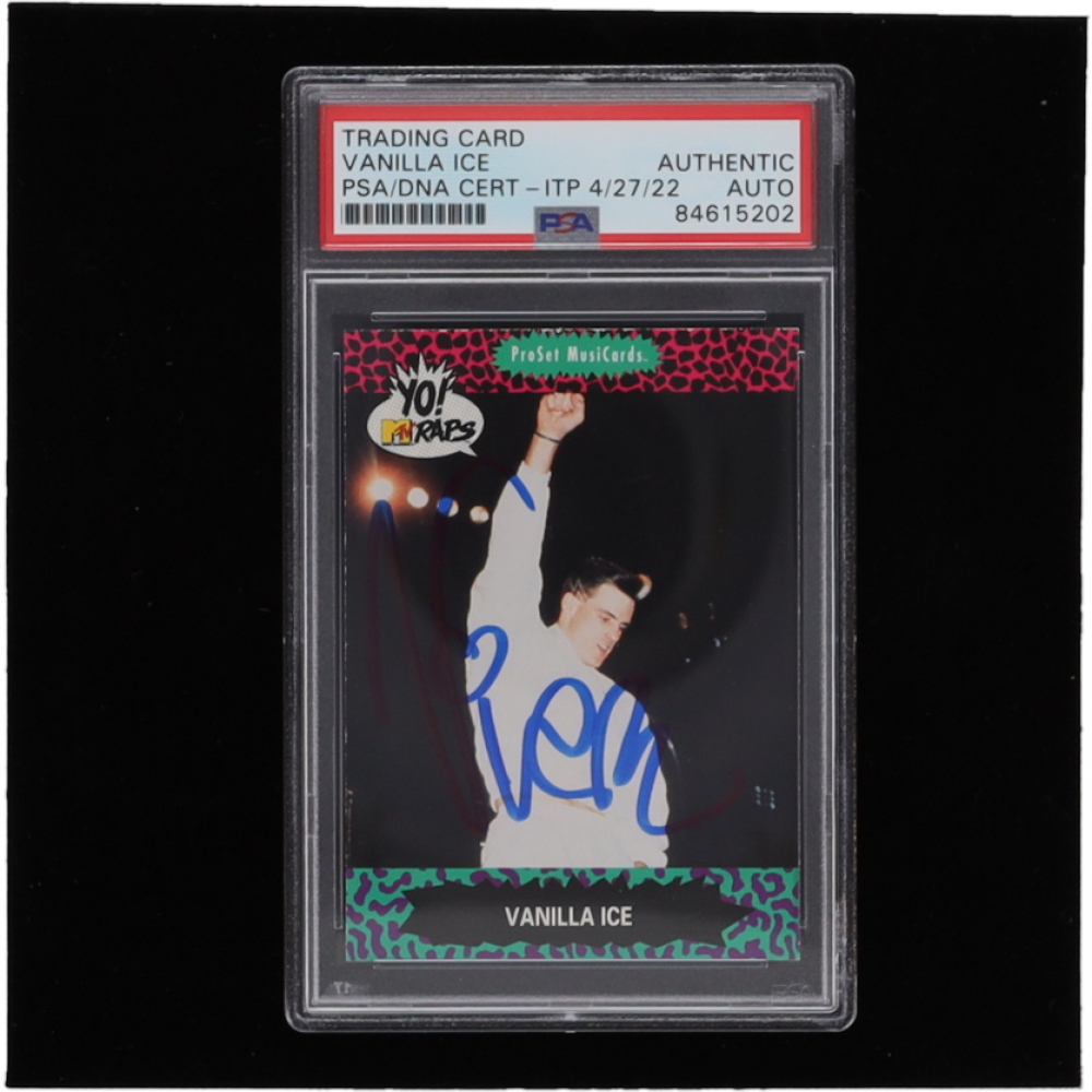 Carte Vanilla Ice 1991 Topps Kings Of Rap #38 - Gradée PSA 9, Pop 1, Ultra Rare