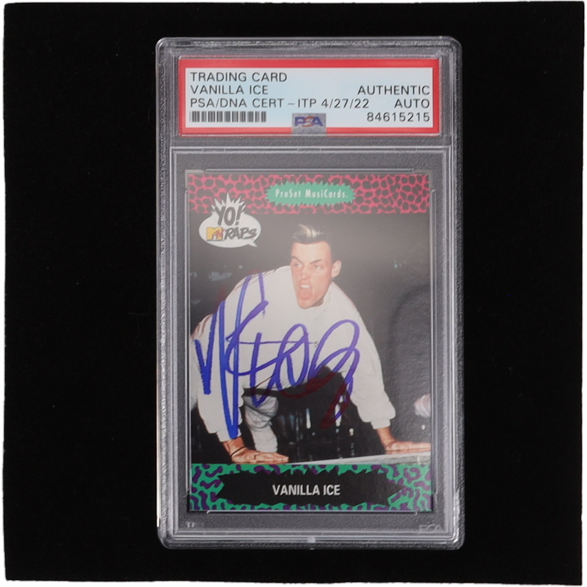 Vanilla Ice Signed 1991 YO! MTV Raps Complete Series #89 (PSA) at PristineAuction.com Vanilla Ice Signed 1991 YO! MTV Raps Complete Series #89 (PSA) at PristineAuction.com