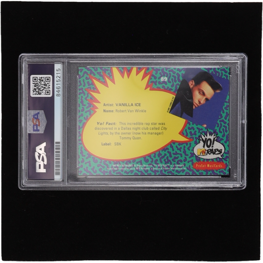 Vanilla Ice Signed 1991 YO! MTV Raps Complete Series #89 (PSA) at PristineAuction.com Vanilla Ice Signed 1991 YO! MTV Raps Complete Series #89 (PSA) at PristineAuction.com