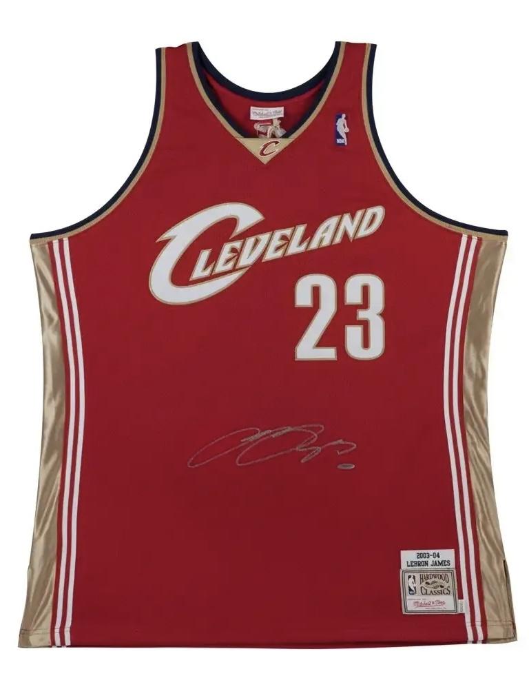 authentic signed lebron james jersey