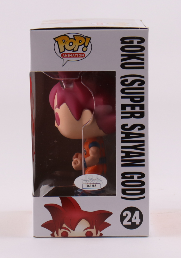 Sean Schemmel Signed "Dragon Ball Z" #24 Goku (Super Saiyan God) Funko Pop! Vinyl Figure Inscribed "Goku" (JSA) at PristineAuction.com Sean Schemmel Signed "Dragon Ball Z" #24 Goku (Super Saiyan God) Funko Pop! Vinyl Figure Inscribed "Goku" (JSA) at PristineAuction.com