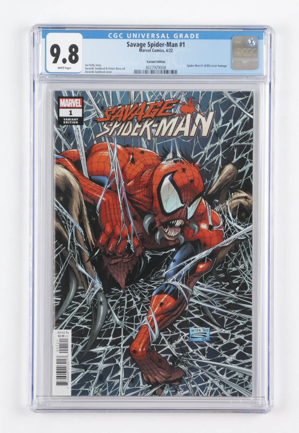 2022 "Savage Spider-Man" Issue #1 Marvel Comic Book (CGC 9.8) at PristineAuction.com 2022 "Savage Spider-Man" Issue #1 Marvel Comic Book (CGC 9.8) at PristineAuction.com