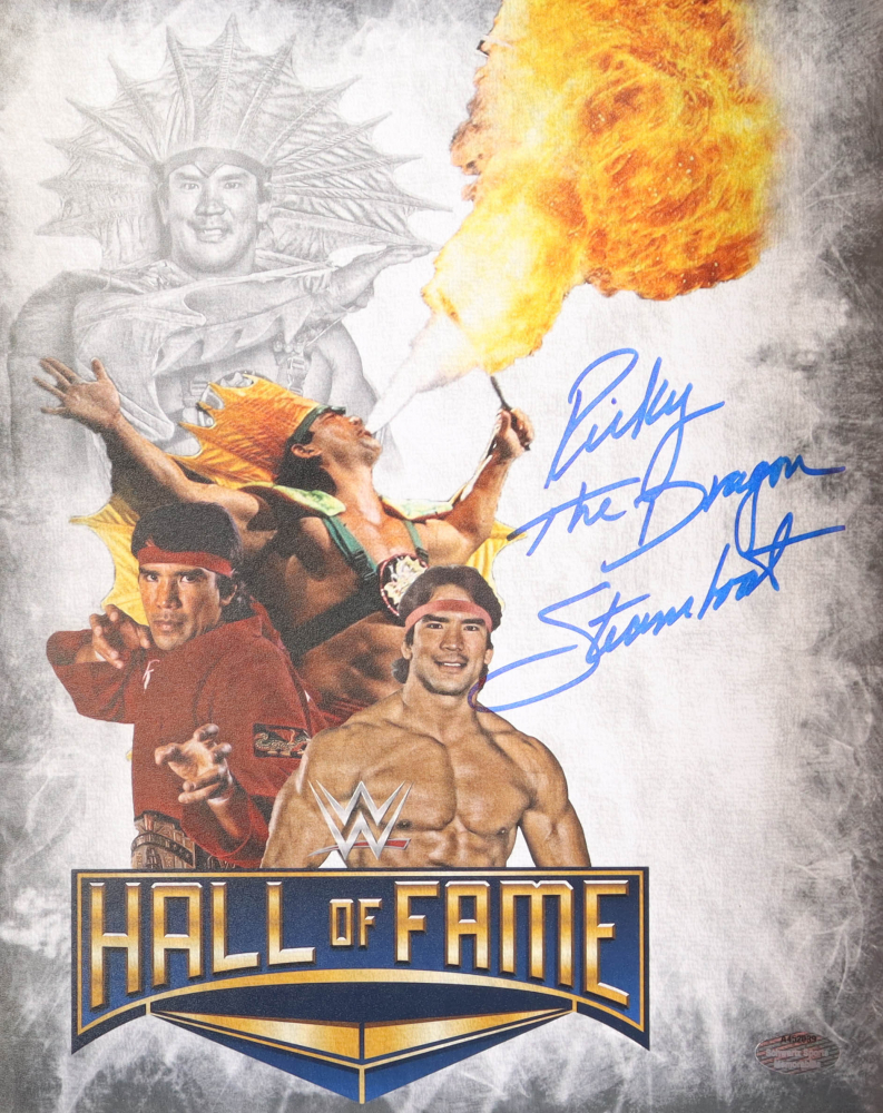 Ricky Steamboat Signed WWE 8x10 Photo Inscribed "The Dragon" (Schwartz Sports) Pristine Auction