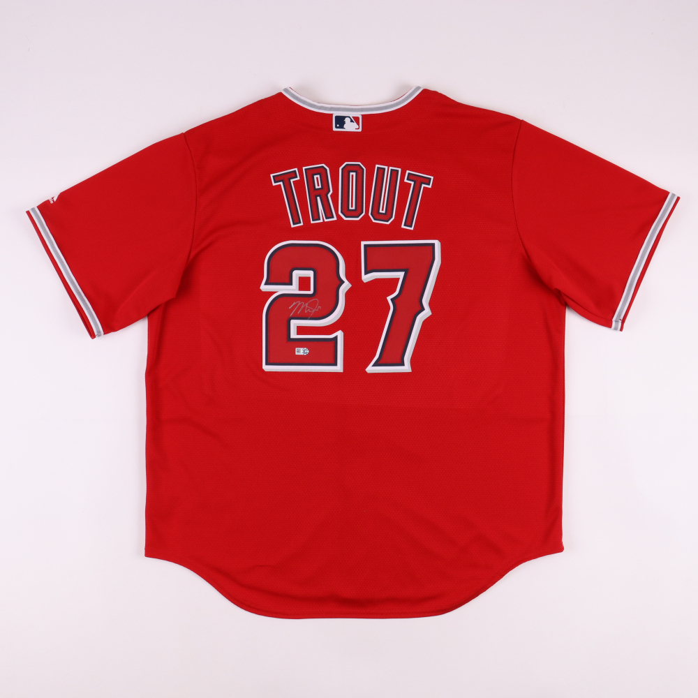Mike Trout Signed Angels Jersey (MLB) Pristine Auction