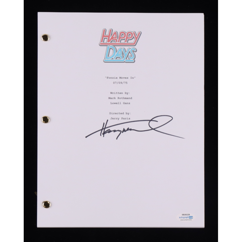 Henry Winkler Signed "Happy Days" Episode Script (AutographCOA) at PristineAuction.com